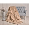 Покрывало Покрывало ШПА(999-7) велюр 20% хлопок, 80% полиэстер (темно-бежевый) Мариса фото 1