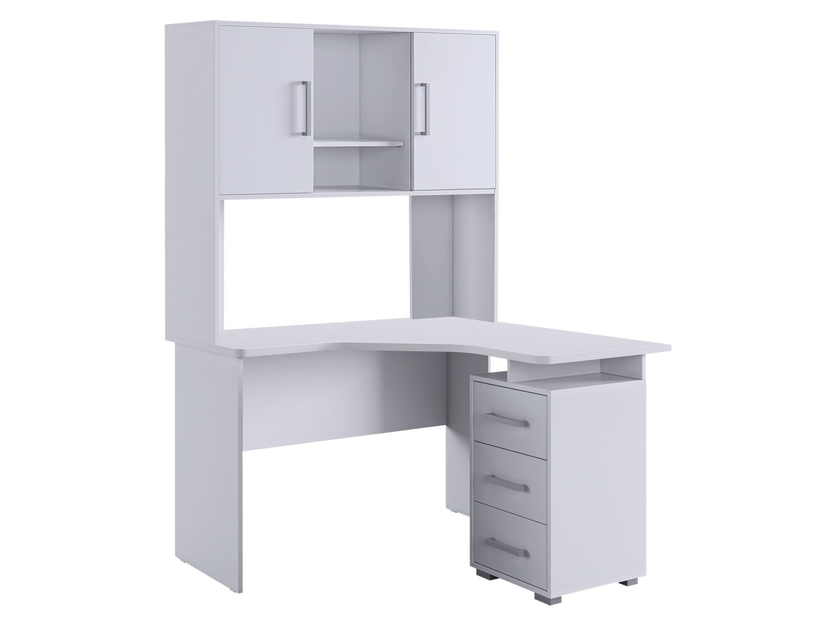 Компьютерный стол Лайт-2 Стол компьютерный 1200 угловой + Надстройка Лайт-2У с надстройкой фото 1