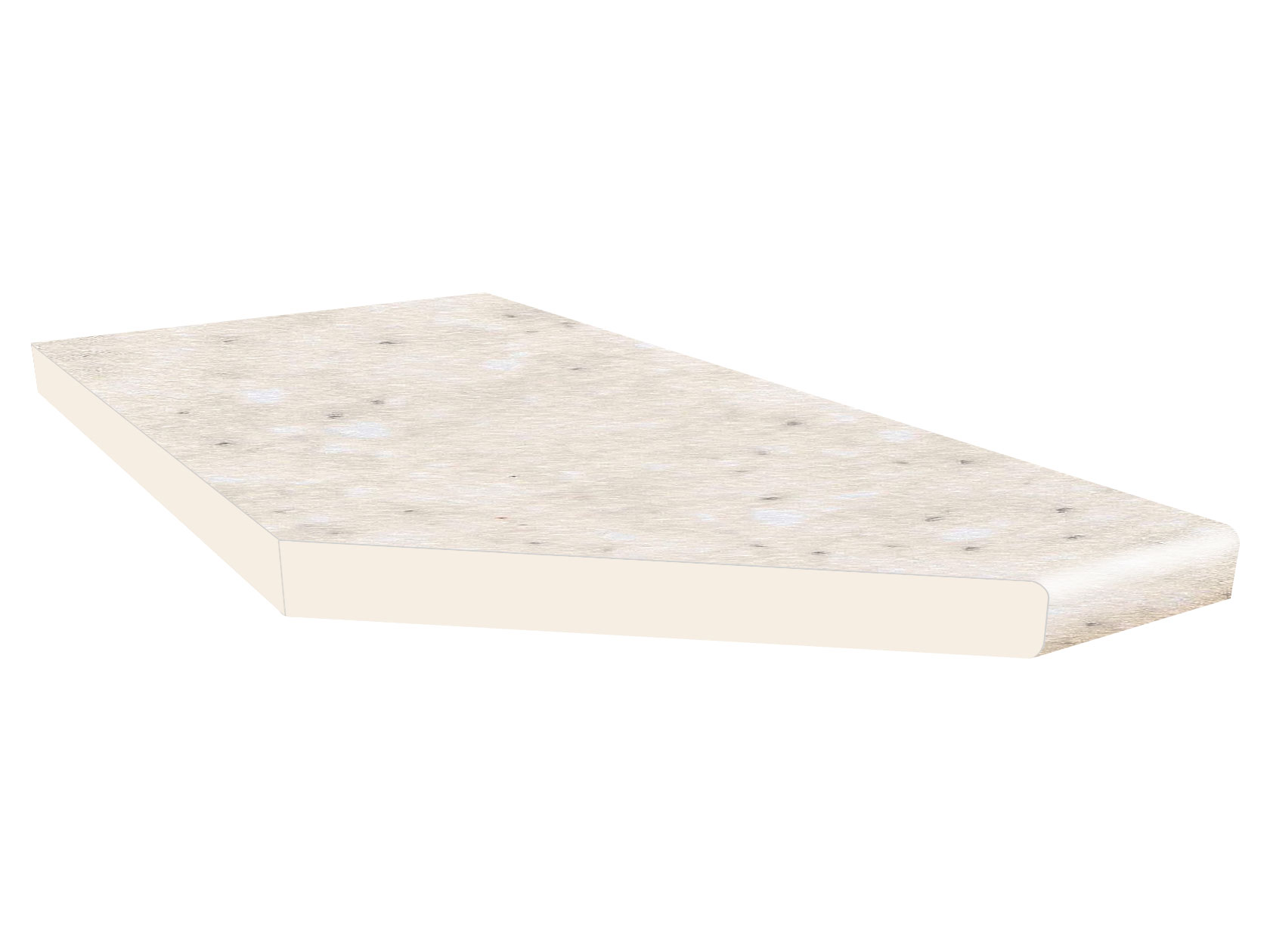 Торцевая столешница Столешница 26 мм, скошенная, Семолина бежевая Семолина бежевая 26 мм фото 1