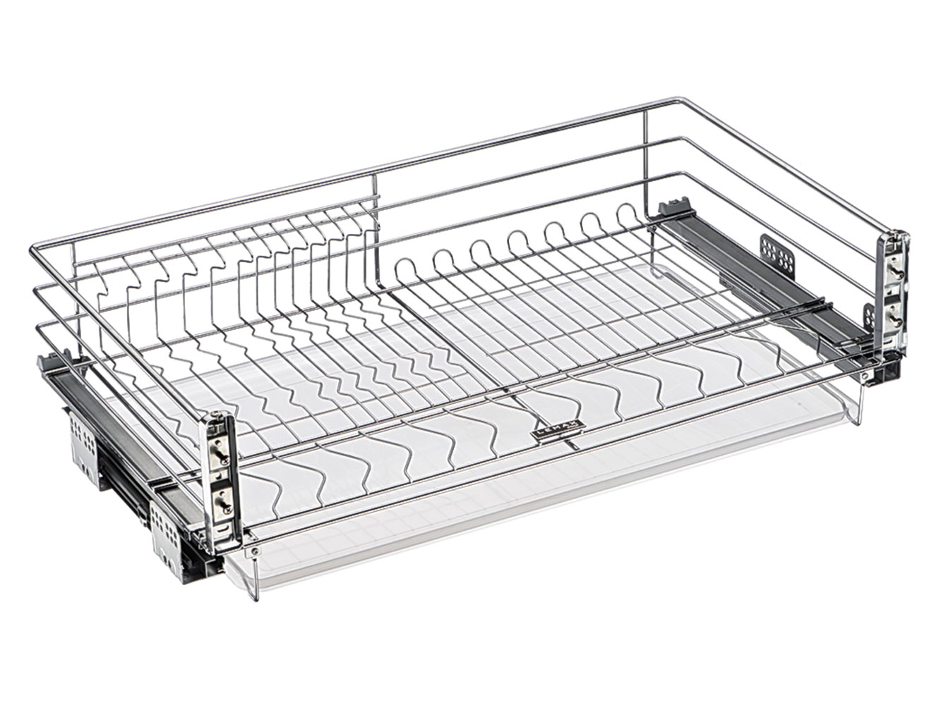 Выкатная корзина-сушилка с поддоном Выкатная корзина - сушка для посуды в базу Рихард фото 3