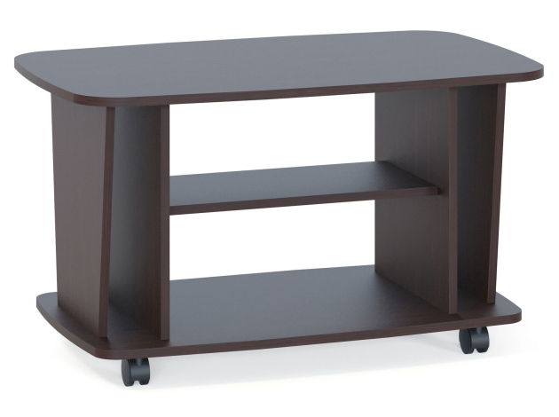 Узкий журнальный столик на колесах Альвито