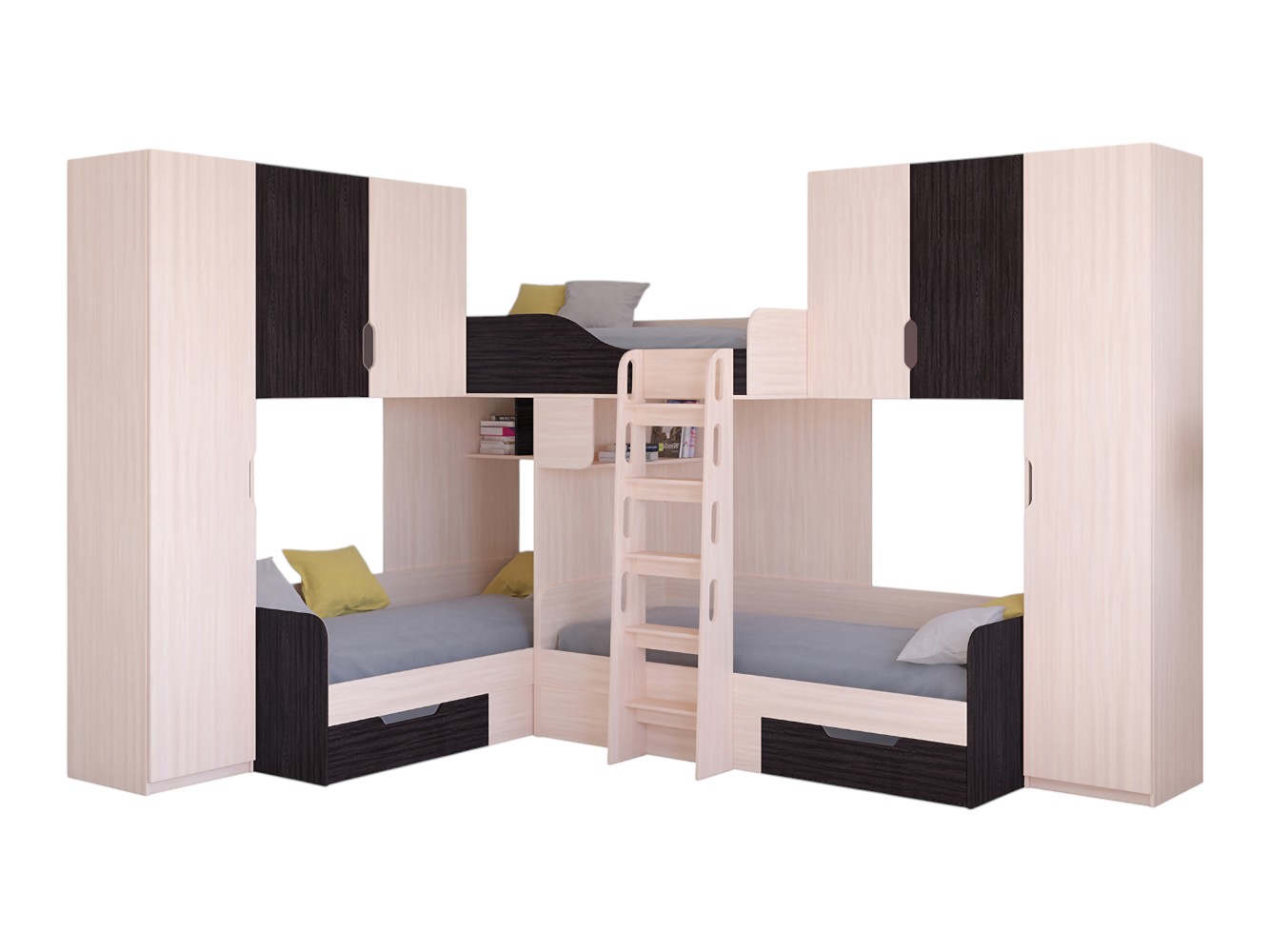 Двухъярусная кровать Кровать Трио/3 Трио 3 фото 1