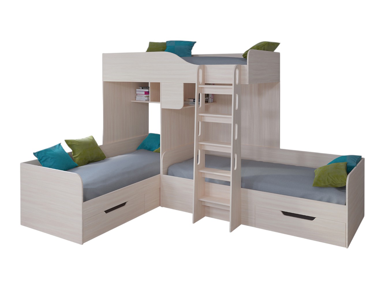 Двухъярусная кровать Двухъярусная кровать TRIO-1 Трио фото 1