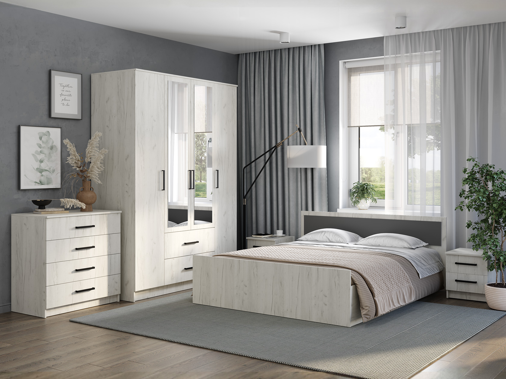 Спальный гарнитур Спальный гарнитур Фиеста 4 Фиеста Комби фото 1