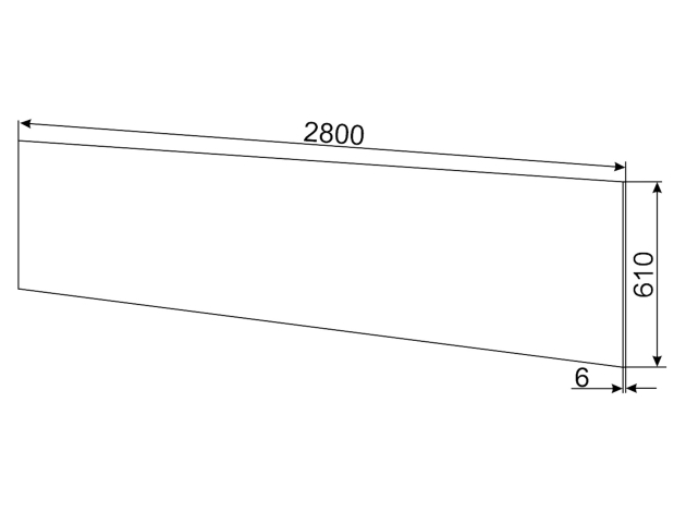 Стеновая панель 2,8 м