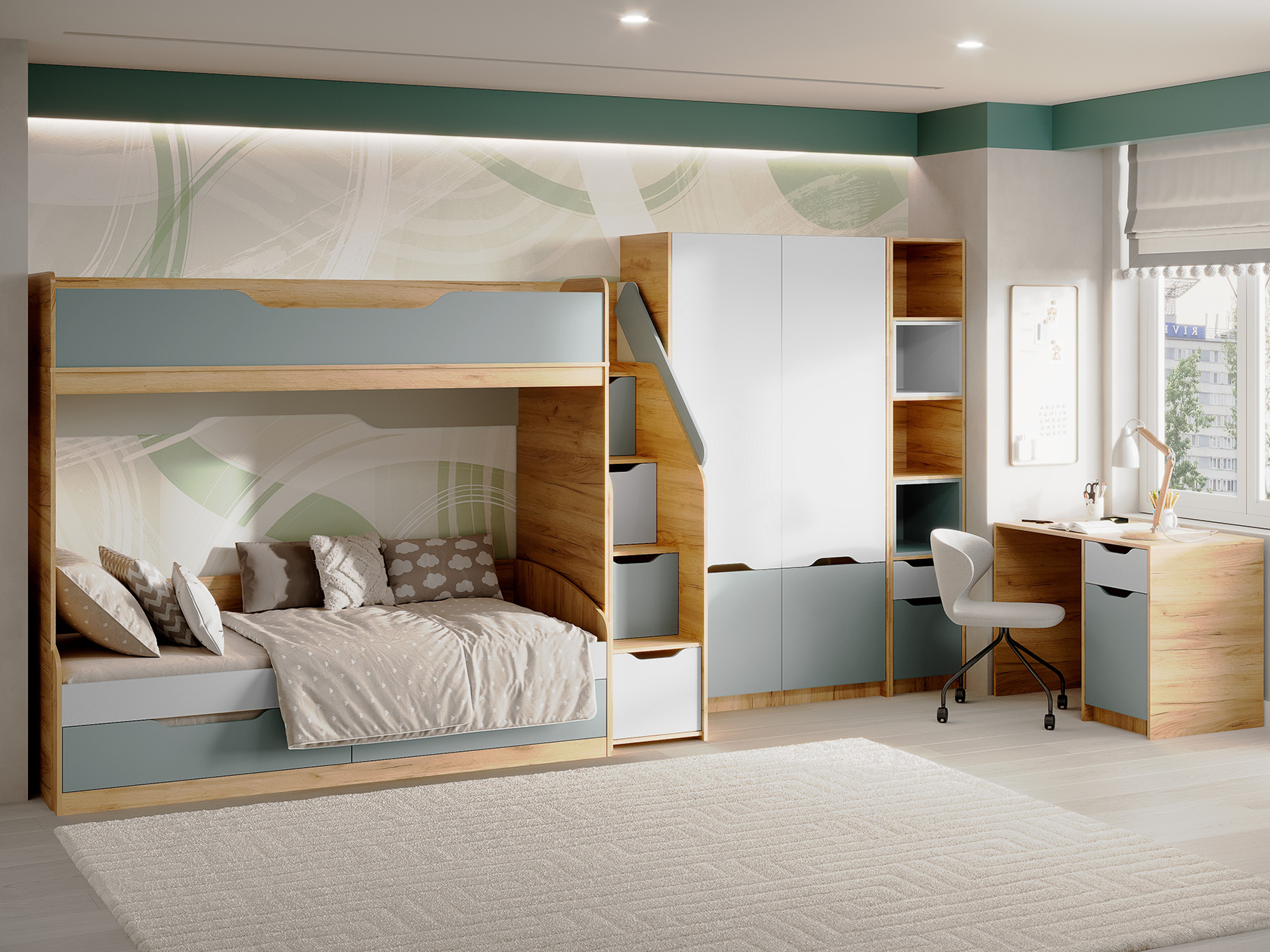 Комплект детской мебели Комплект детской мебели Рич 5 Рич Практик фото 1