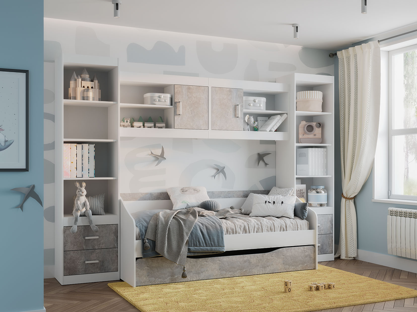 Комплект детской мебели Комплект детской мебели Паскаль 3 Паскаль Шелф фото 1