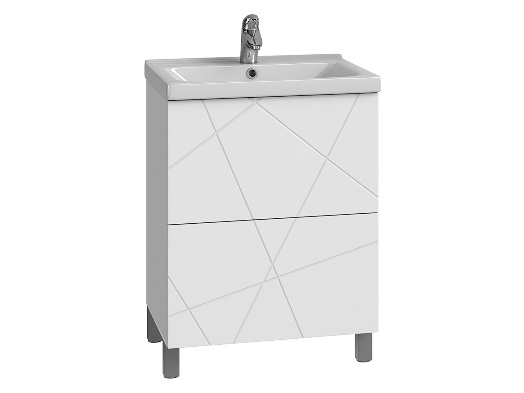 Напольная тумба под раковину Геометрия фото 1