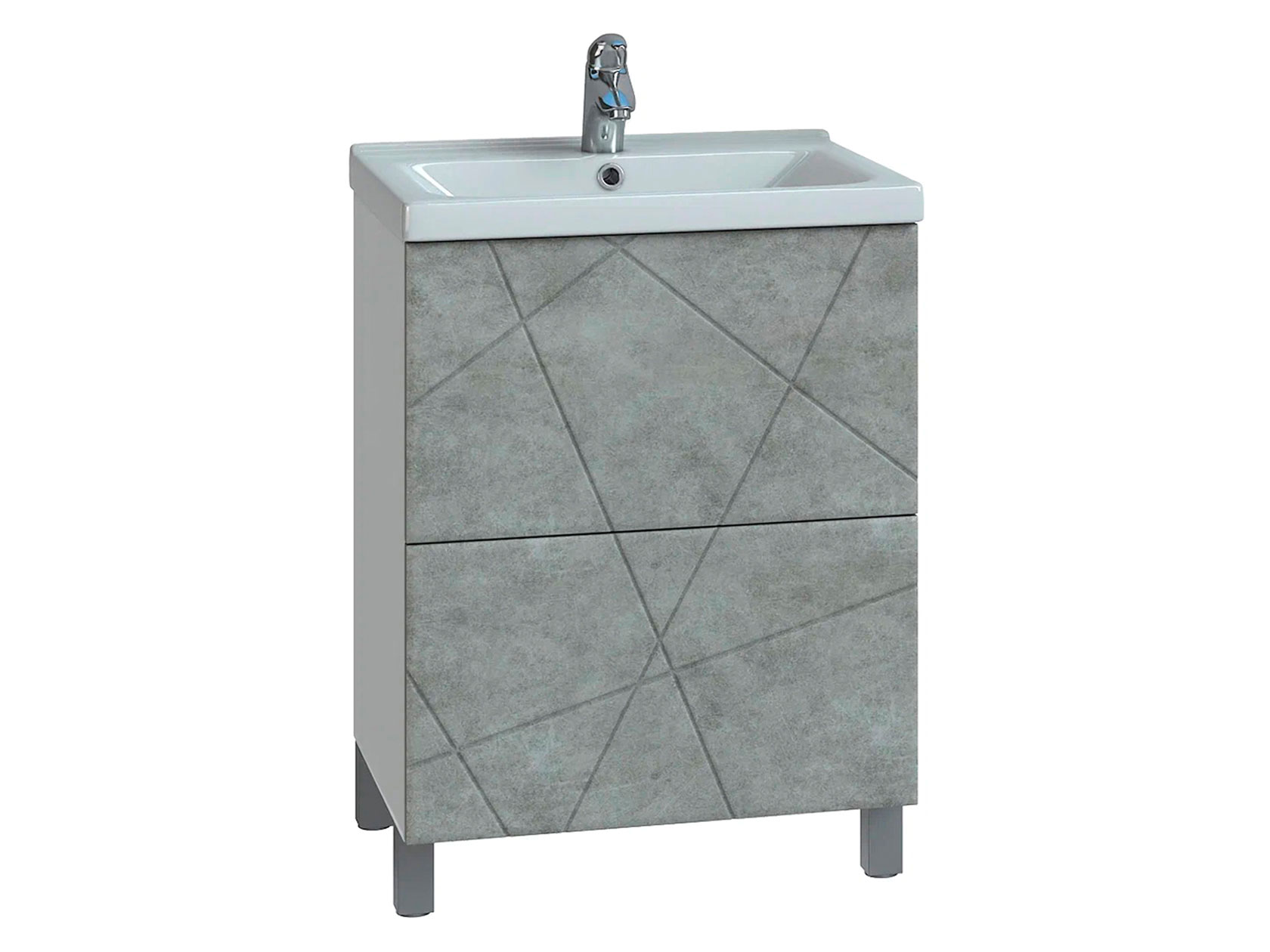 Напольная тумба под раковину Геометрия фото 1