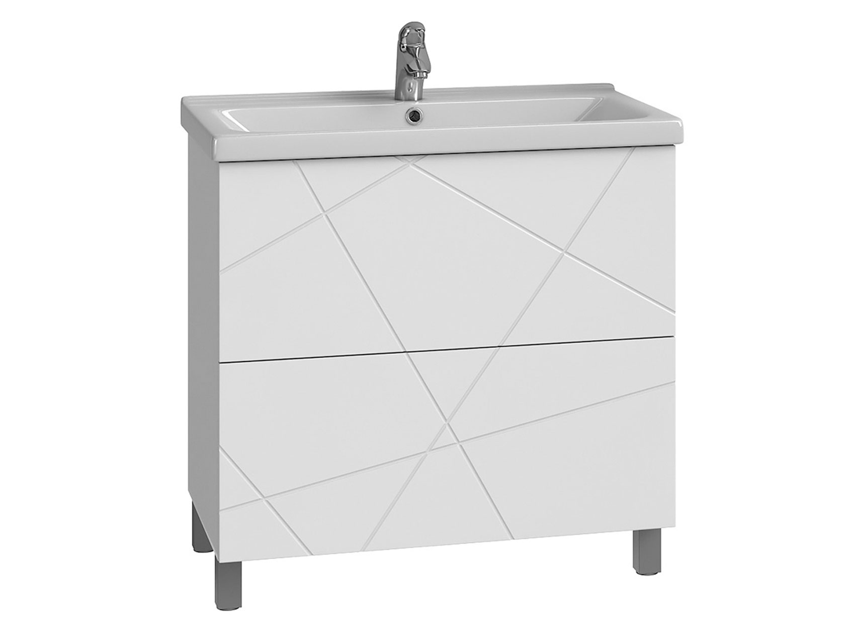 Напольная тумба под раковину Геометрия фото 1