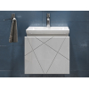 Навесная тумба под раковину Геометрия фото 3