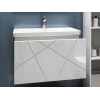 Навесная тумба под раковину Геометрия фото 4