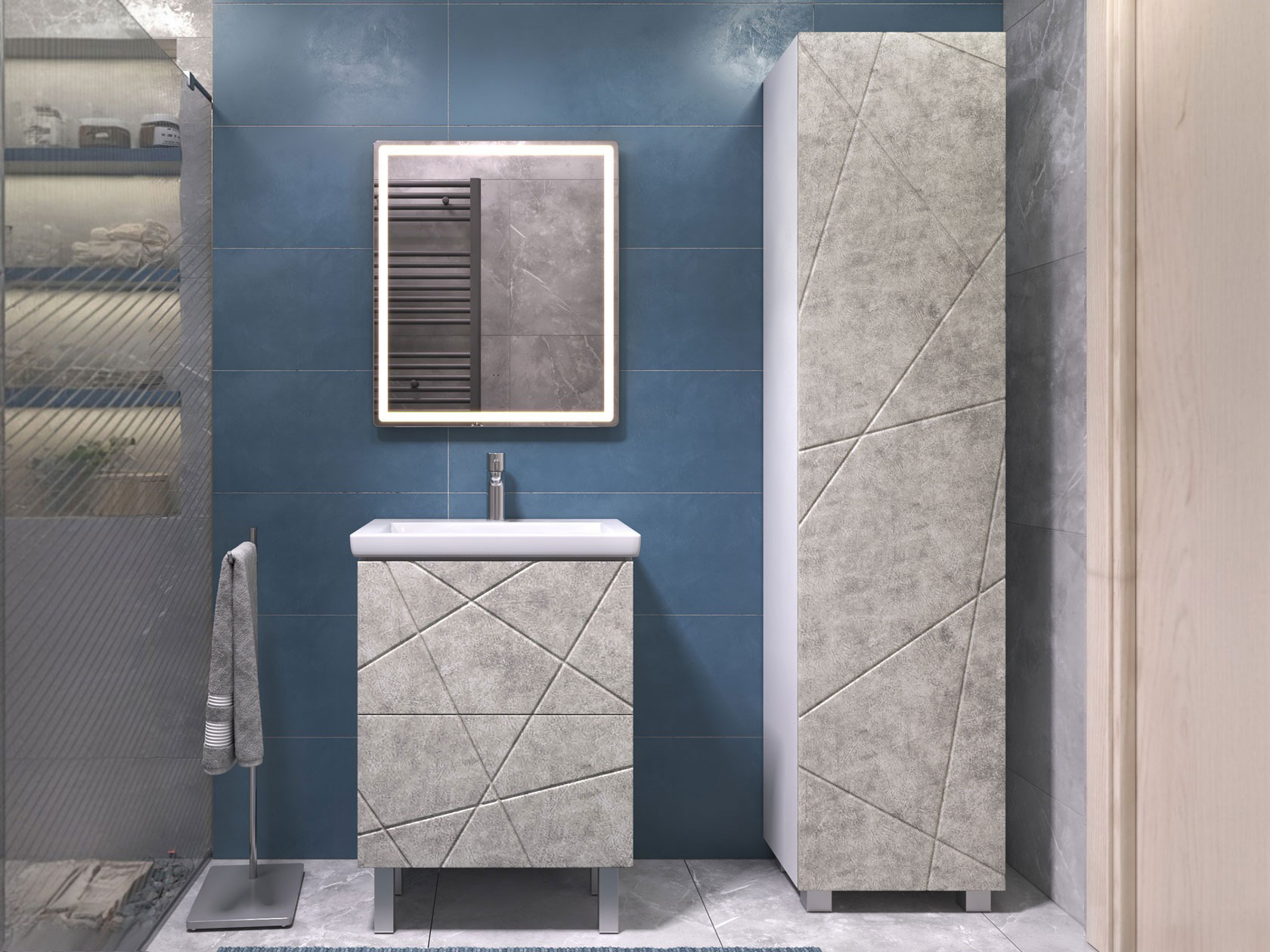 Комплект мебели для ванной Комплект мебели для ванной 4/5/6 Геометрия Комфорт фото 1