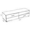 ТВ-тумба GLOSS тумба для ТВ-140 71373138 Глосс фото 6