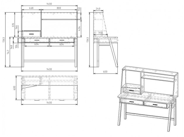 Письменный стол Авив-1